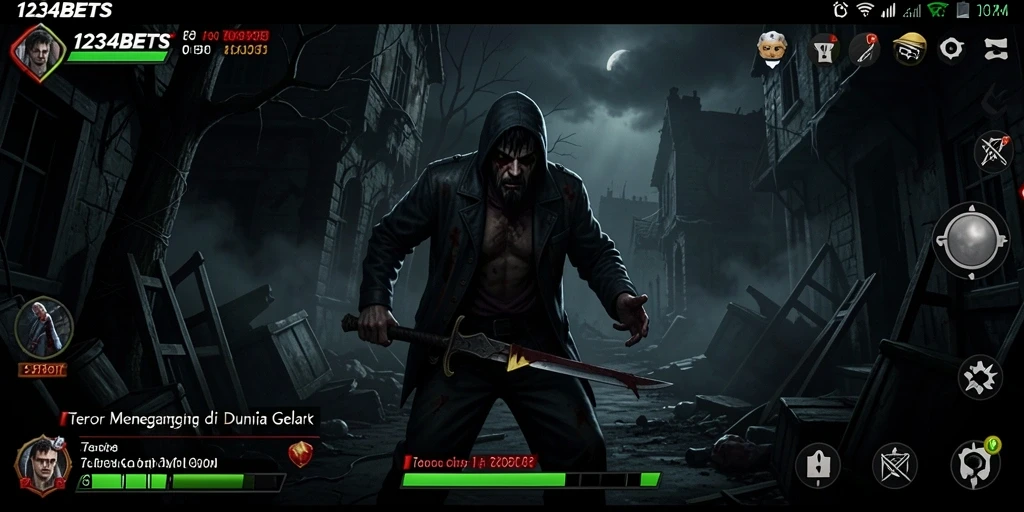 Tampilan gameplay menegangkan dalam suasana Horror yang mencekam.