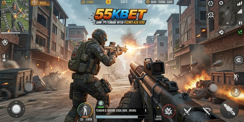Gameplay 55KBET yang penuh aksi dan strategi.