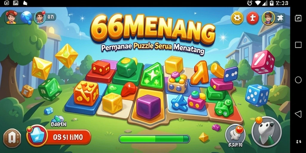 Screenshot menunjukkan gameplay menarik 66MENANG dengan teka-teki yang menantang.
