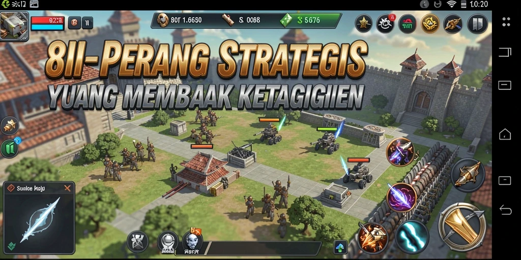 Tangkapan layar gameplay 8II menampilkan aksi pertempuran mendebarkan.