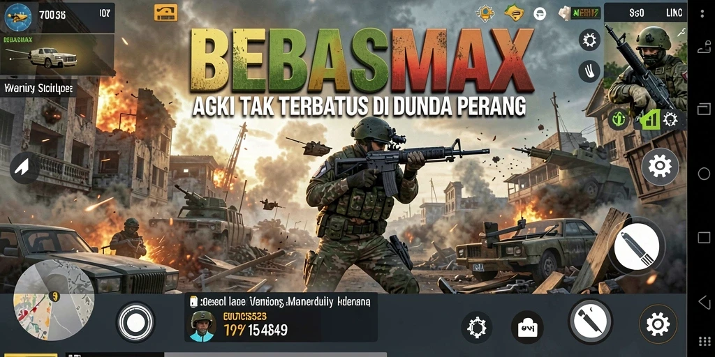 Tampilan gameplay BEBASMAX yang menegangkan dan seru.