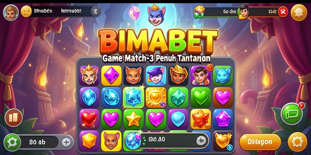 Tampilan gameplay seru dan penuh warna dari BIMABET.