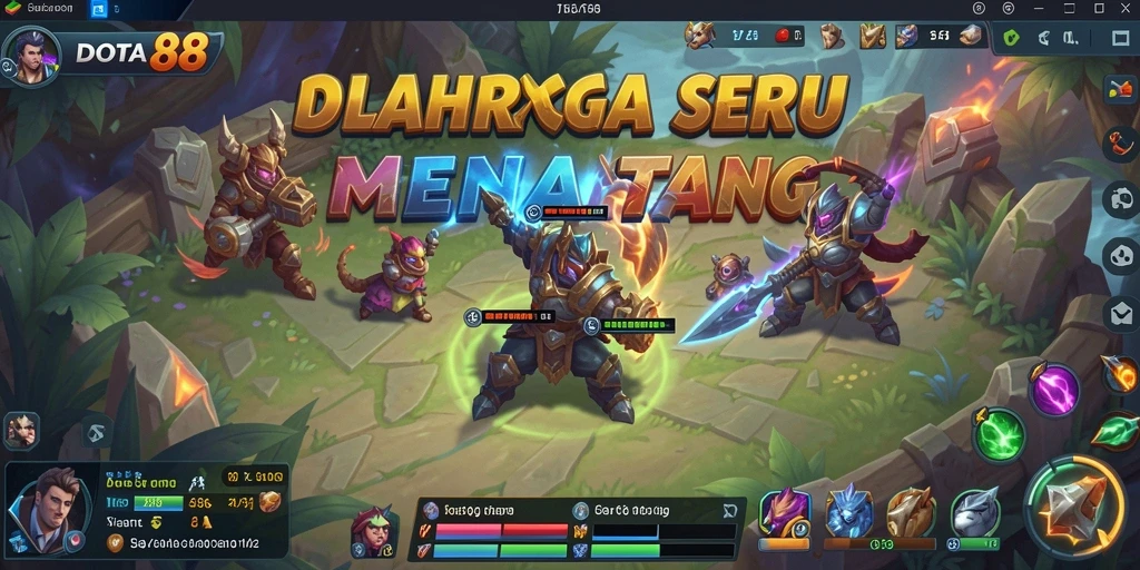 Gameplay DOTA88 yang penuh aksi dan strategi olahraga.