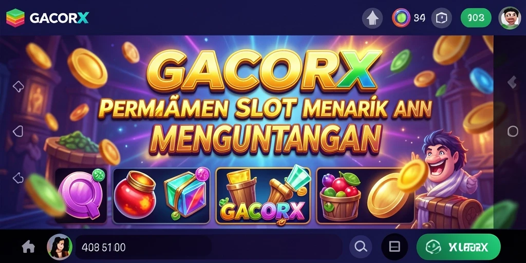 Gameplay menarik <strong>GACORX</strong> dengan grafis yang memukau dan fitur bonus.