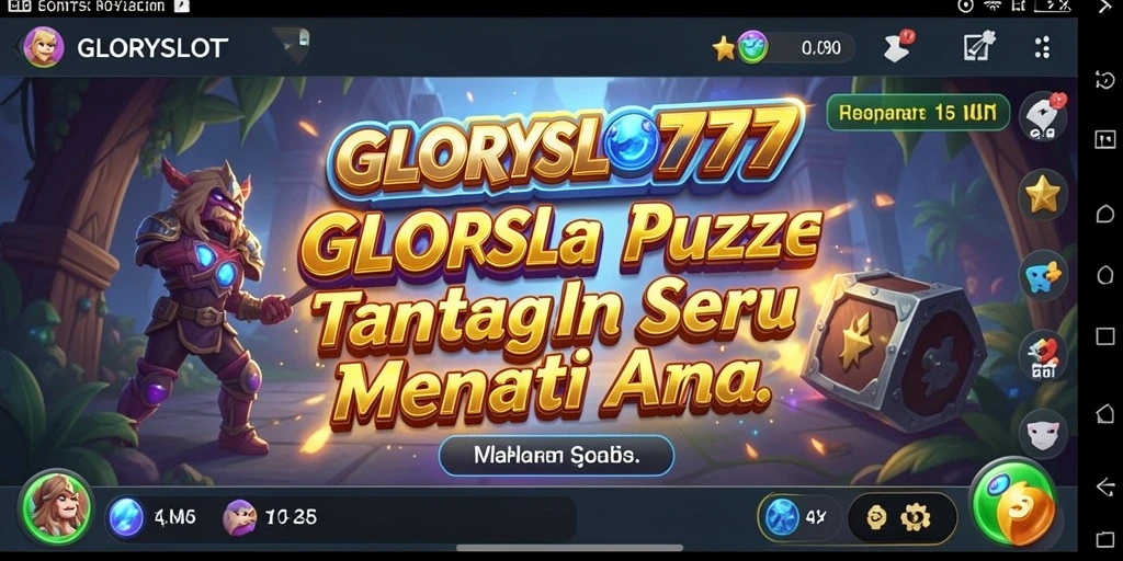 Screenshot menampilkan gameplay menarik dari GLORYSLOT777 dengan visual yang memukau.