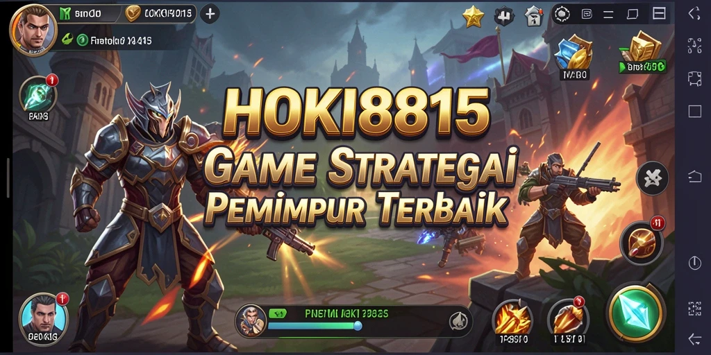 Screenshot gameplay HOKI8815 yang menunjukkan strategi pertempuran.