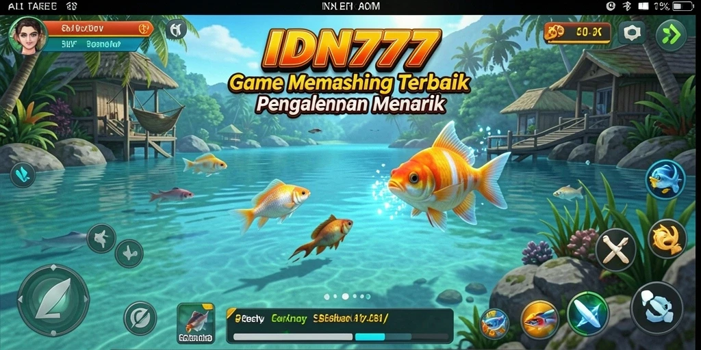 Tampilan gameplay seru saat menangkap ikan di IDN777.