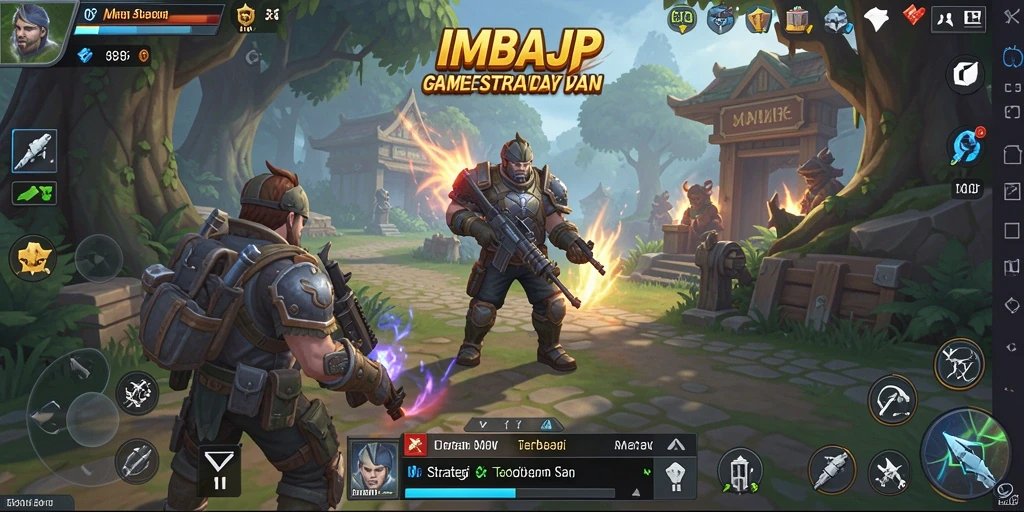 Tampilan gameplay <strong>IMBAJP</strong> dengan strategi yang mendebarkan.