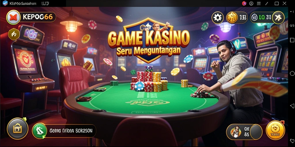 Tampilan gameplay Kasino yang menarik dan menghibur di KEPO66.