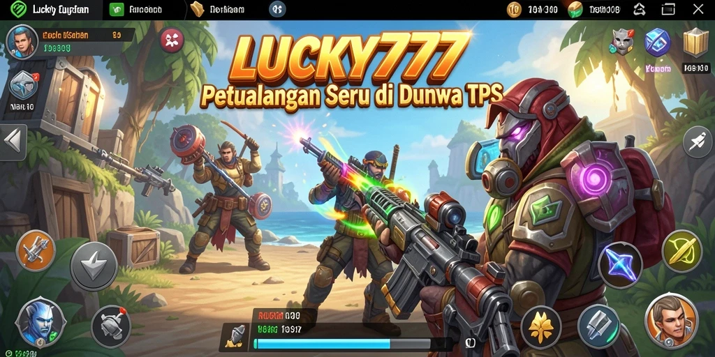 Tampilan seru gameplay TPS LUCKY777 dengan aksi penuh adrenalin.