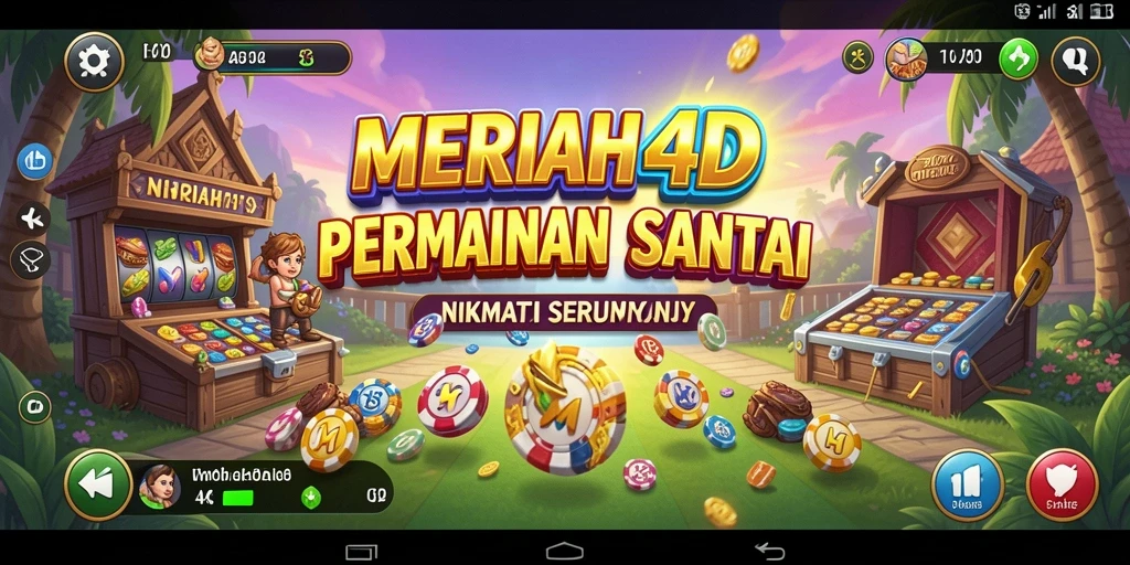 Tampilan gameplay MERIAH4D yang menyenangkan dan penuh warna.