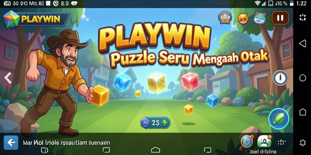 Screenshot gameplay <strong>PLAYWIN</strong> menunjukkan berbagai tantangan Puzzle yang menarik.