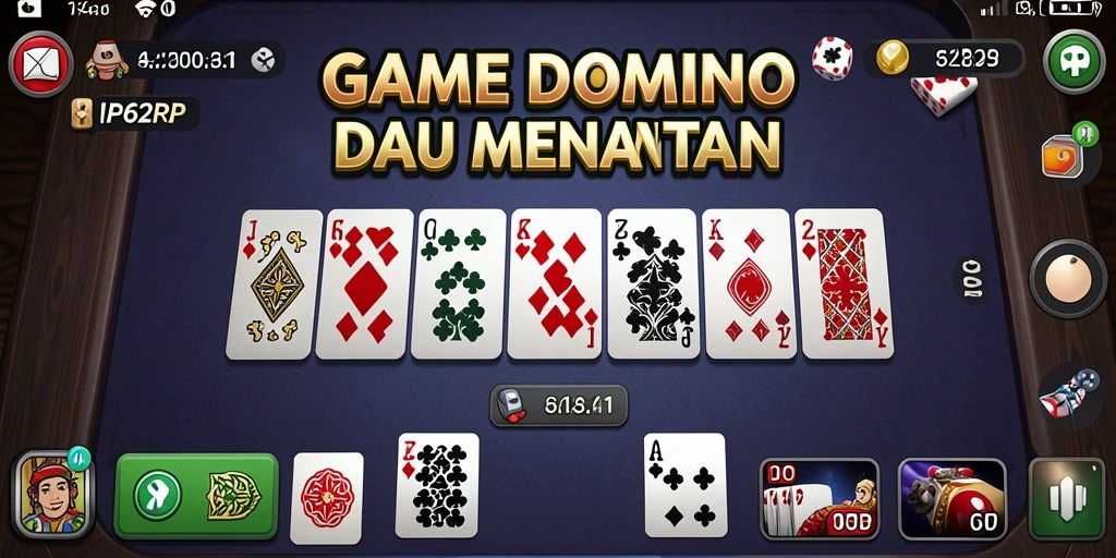 Tampilan gameplay yang menarik dalam RP62RP dengan elemen Domino.
