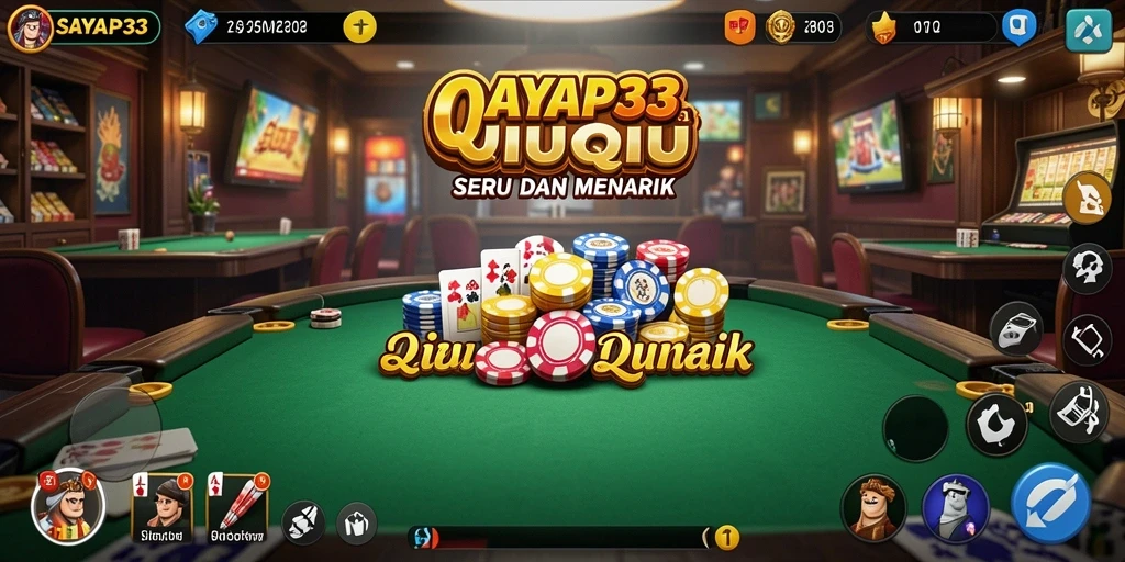 Tangkapan layar dari gameplay QiuQiu yang menegangkan.