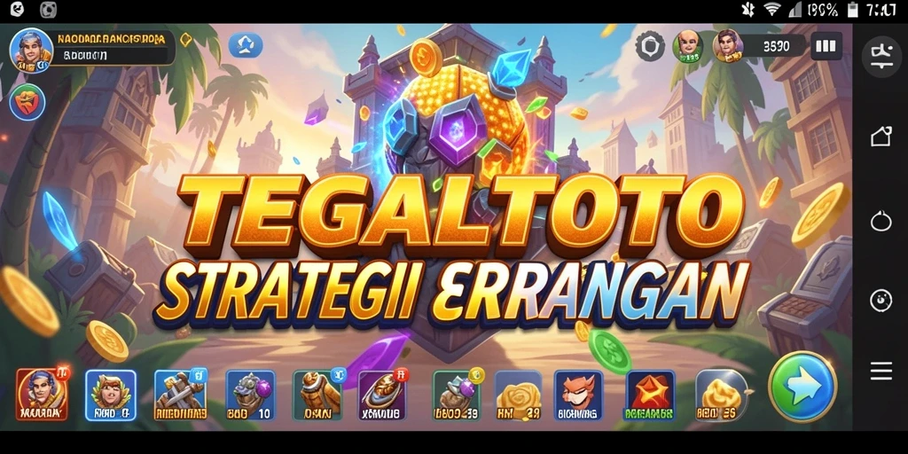 Tampilan gameplay TEGALTOTO dengan strategi intens dan pertempuran seru.