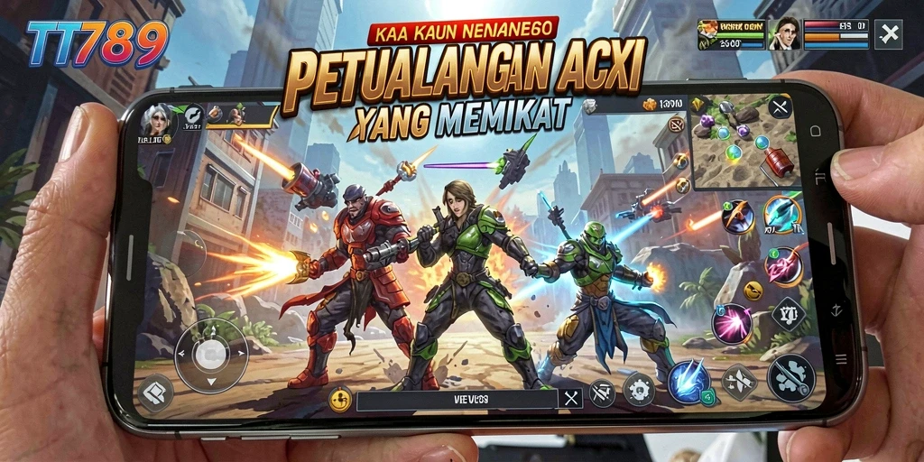 Screenshot aksi seru menunjukkan pertarungan mendebarkan dalam TT789.