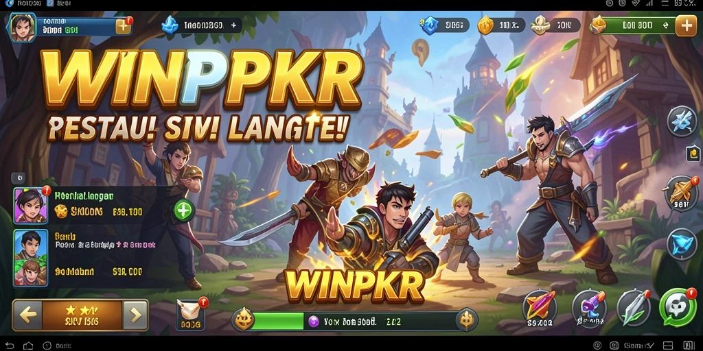 Tampilan gameplay <strong>WINPKR</strong> yang menampilkan petualangan seru di dunia yang luas.